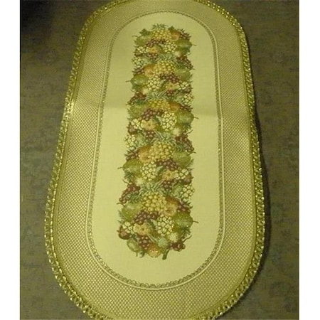 Tapestry Trading Tapestry Trading SE1446 14 x 46 in. Begium Table Runner Sierra Fruits SE1446